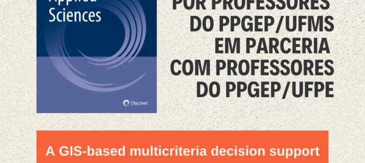 PPGEP/UFMS publica artigo em periódico internacional em parceria com o PPGEP/UFPE