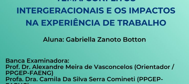 Banca de Qualificação de Mestrado | PPGEP/UFMS